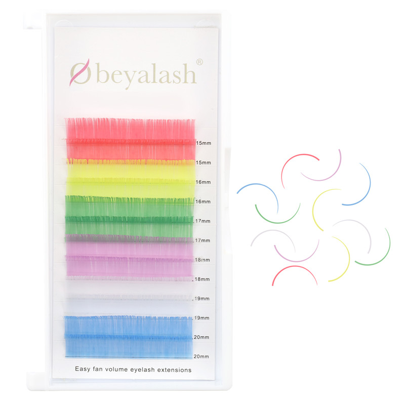 Wholesale professional individual colored lash extensions with your logo vendors XJ84
