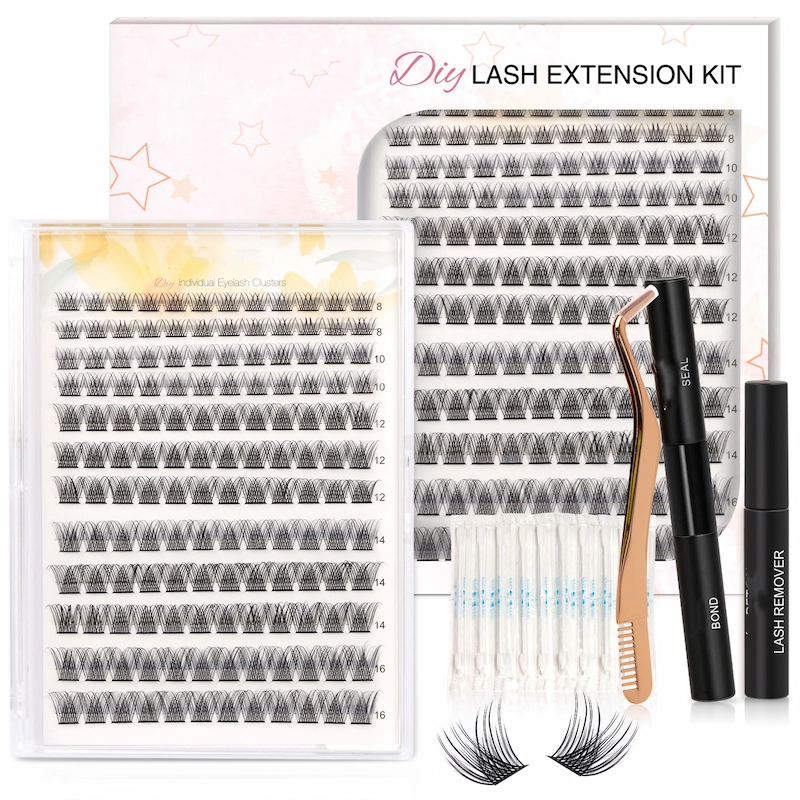 Hot Amazon DIY lash kit with cluster lash and lash bond XJ150