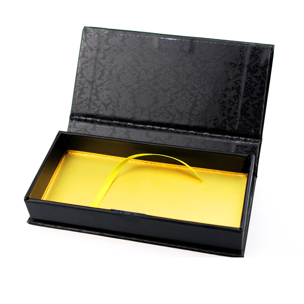 Wholesale Business Black Custom Eyelash Packaging Box ZX031