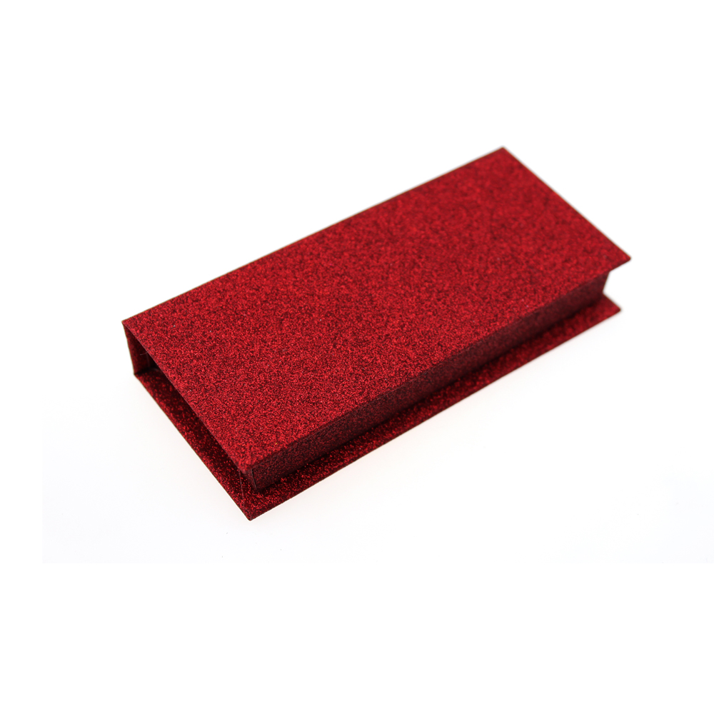 Christmas Red Color Custom Eyelash Packaging Box ZX030