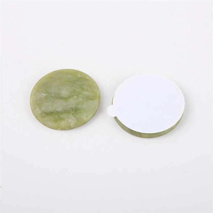 Wholesale 5CM Round Green Glue Holder Jade Stone for Eyelash Extension ZX079