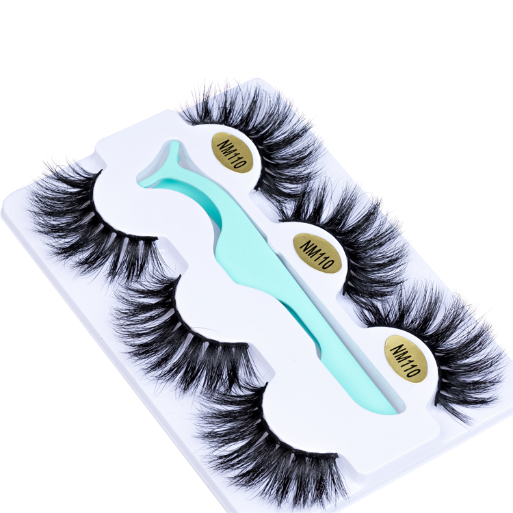 Best Quality 100% Hand Made Hand Tied 3D Mink Fur Eyelashes Customized Package YY11