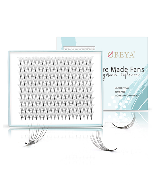 Big tray premade fan lashes