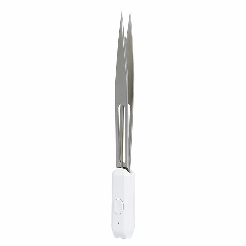 Professional LED Light Tweezers with Built-in Illumination rechargeable tweezers XJ174