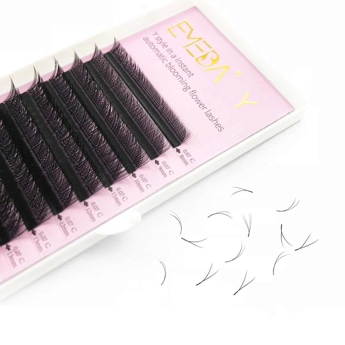 Best Wholesaler Offer YY Eyelash Extension with Private Label 0.07mm ...