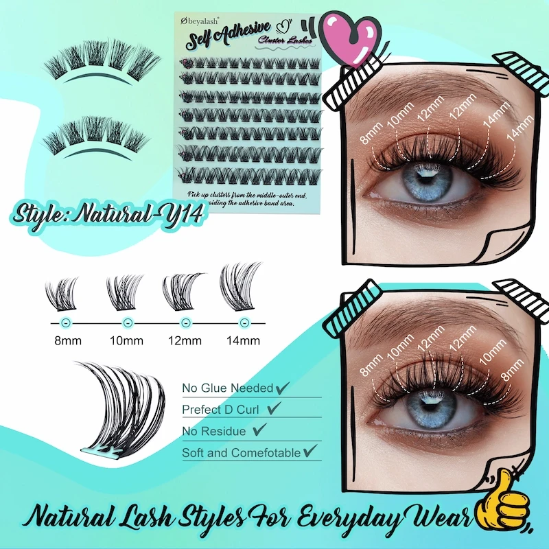 Self Adhesive Lashes No Glue